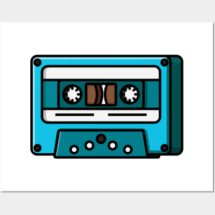 Flat tape cassette 80's Posters and Art